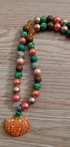 Pumpkin bubblegum necklace